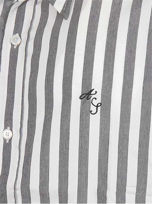 Striped textured shirt ACNE STUDIOS | BB0585SHIR000777J83